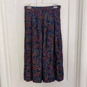 Vintage Pendleton Sophisticates Womens Midi Skirt SIZE‎ 14 Preppy Paisley Career